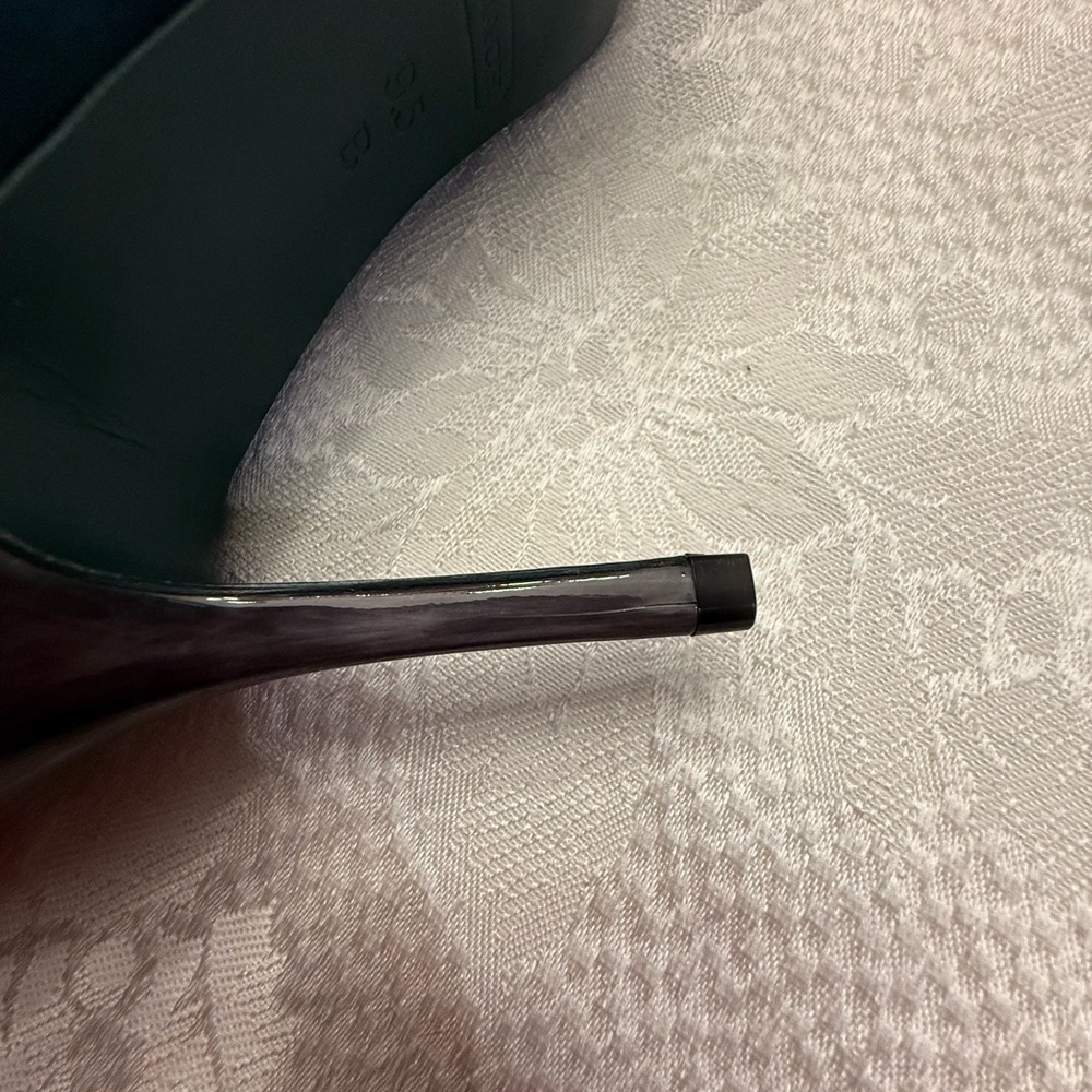 Coach Teal Suede Women's Pumps - Picture 10 of 13